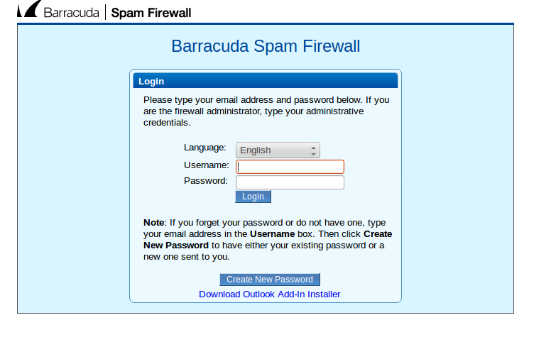 Barracuda-UserLogin