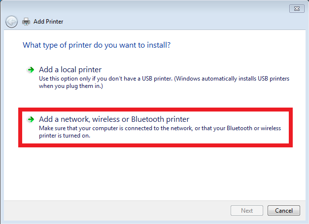 Add Network Printer